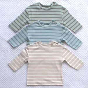 3 Pack Striped long-sleeved tops 3-6m Only