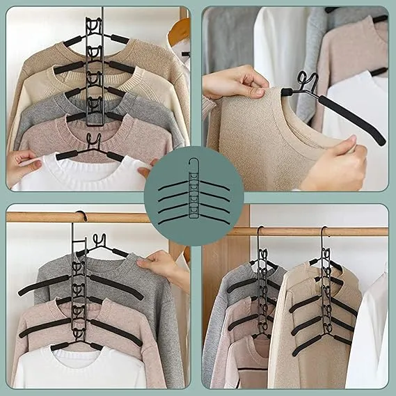5 in 1 Non-Slip Metal Sweater Hanger