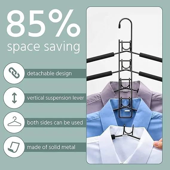 5 in 1 Non-Slip Metal Sweater Hanger