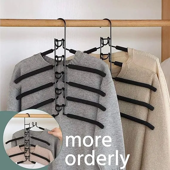 5 in 1 Non-Slip Metal Sweater Hanger