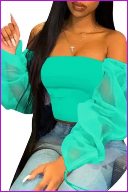 6 Colors Casual Mesh top