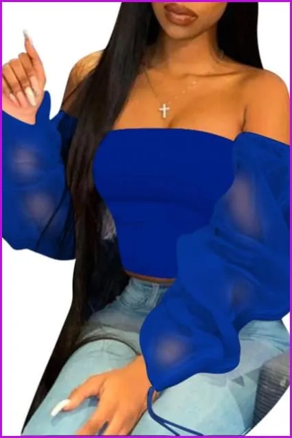6 Colors Casual Mesh top