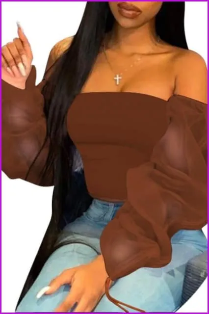 6 Colors Casual Mesh top