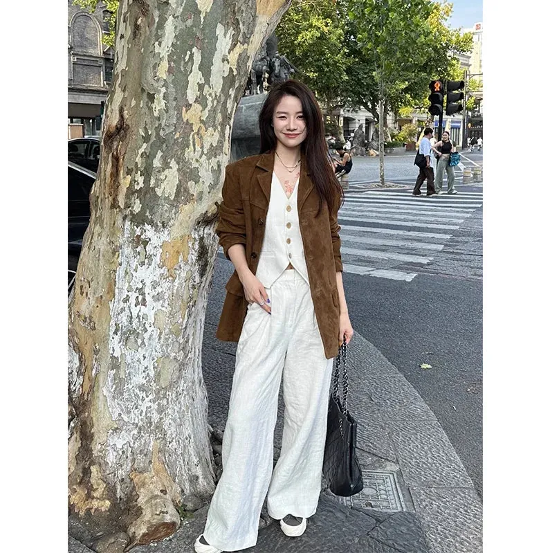 Aiertu Winter Korean Style Leather Jacket Women Casual Warm Loose Elegant Coats Female Fashion Office Lady Casual Moto Jackets Y2k