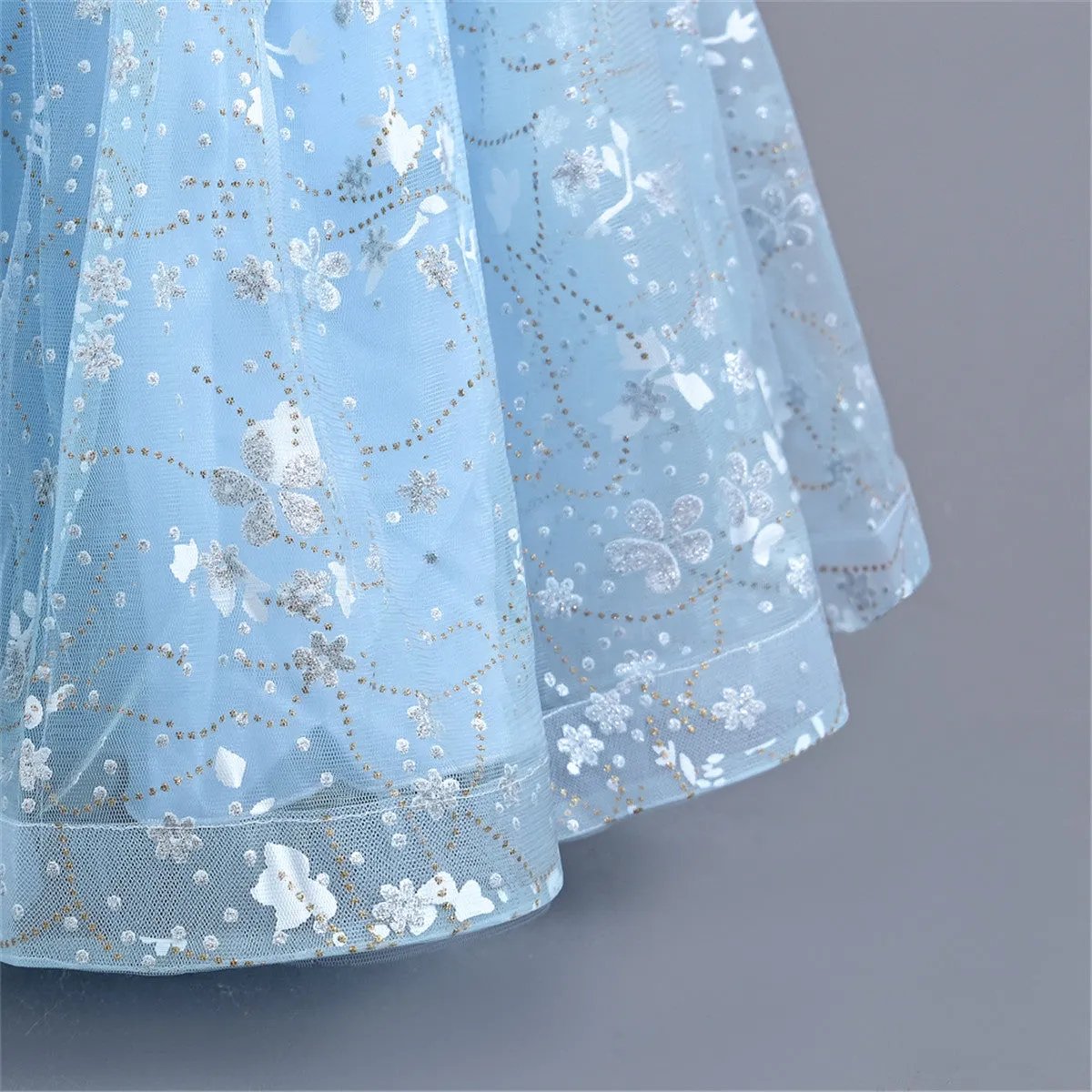 AL003 3-10years old Yoliyolei Puffy Trailing Party Dress Girls Halloween Sweet Princess Baby Kids Birthday Clothing Child Wedding Retro Dress