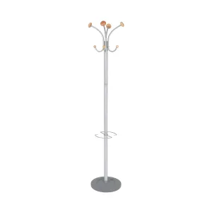 Alba Vienna Coat Stand 350x350x1790mm Metal/Wood PMVIENNA