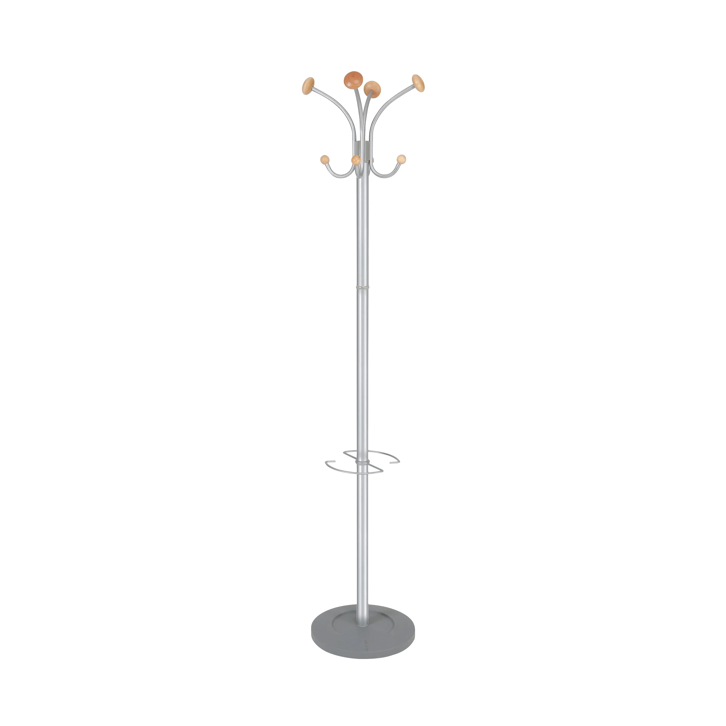 Alba Vienna Coat Stand 350x350x1790mm Metal/Wood PMVIENNA