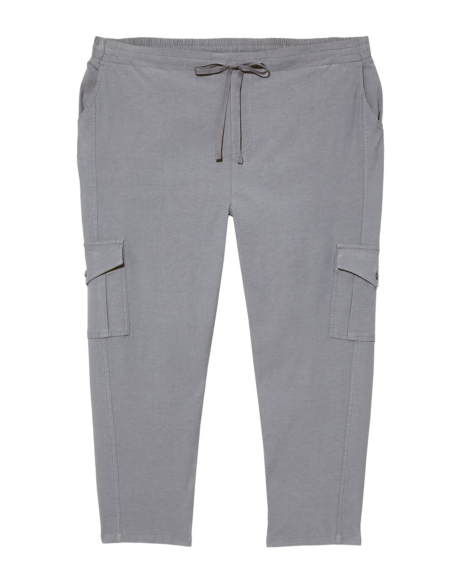 Almada Cropped Utility Pant | Light Grey