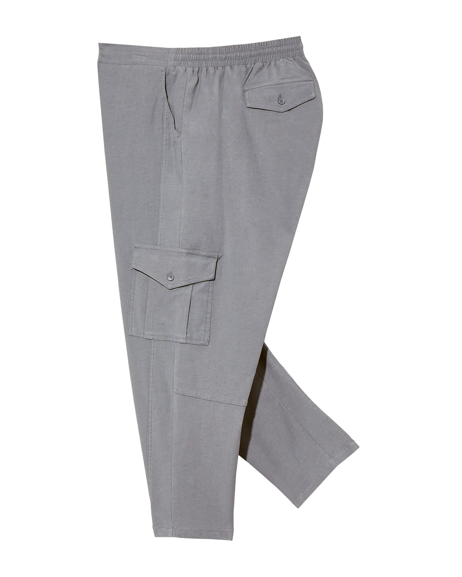 Almada Cropped Utility Pant | Light Grey