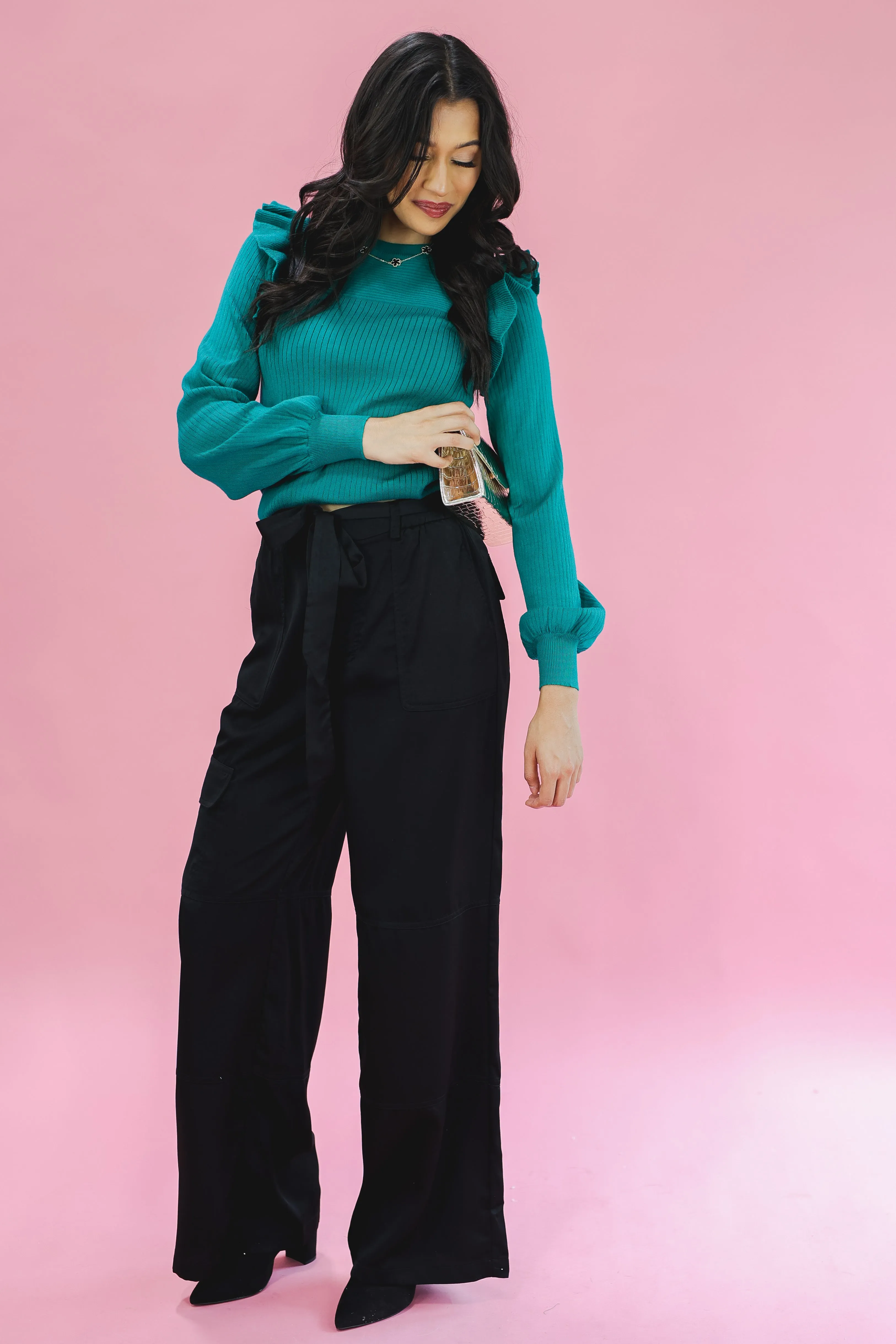 Alpine Green Knit Sweater
