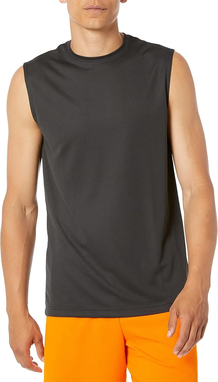 Amazon Essentials Men's Active Performance Tech Muscle Tank, Pack of 2