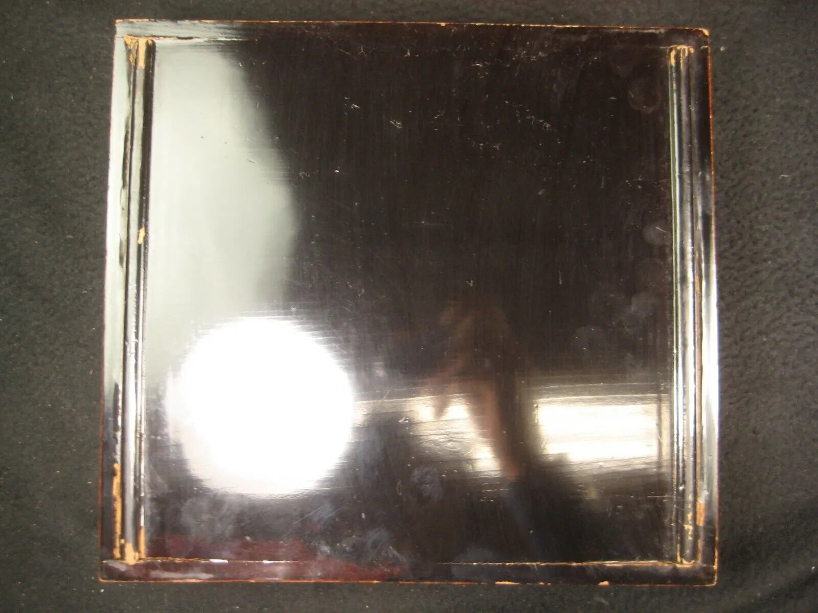 Antique Japanese C.1920 2 Layer Lidded Lacquer Kasane Jubako Bento Box