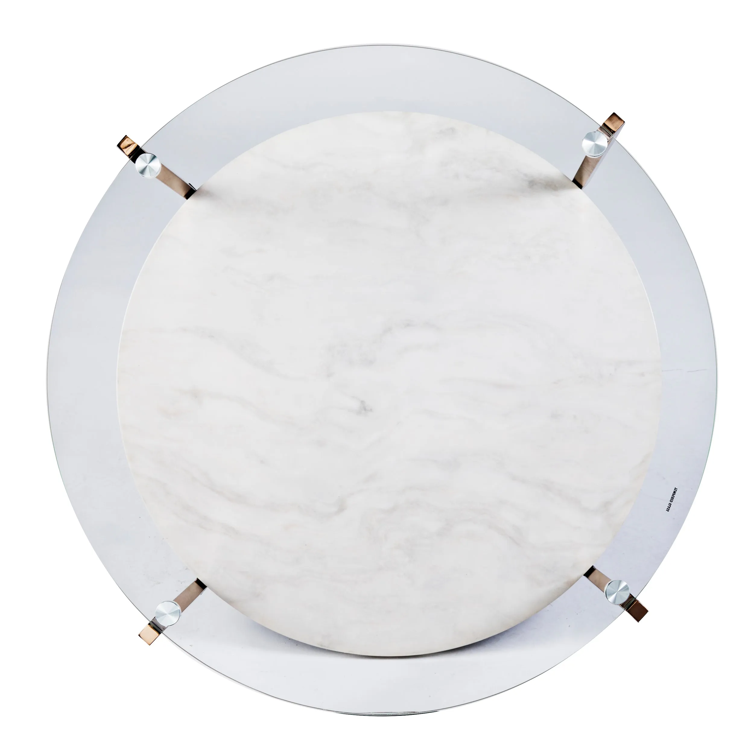 Avenida Cocktail Table - Glam Style - Warm Gold