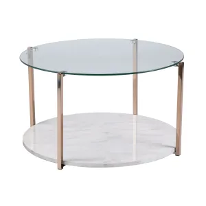 Avenida Cocktail Table - Glam Style - Warm Gold