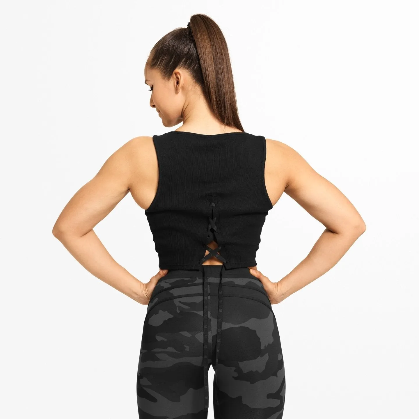 Better Bodies Astoria Laced Tank - Black