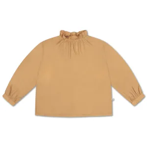 Blouse Ruffle Warm Sand