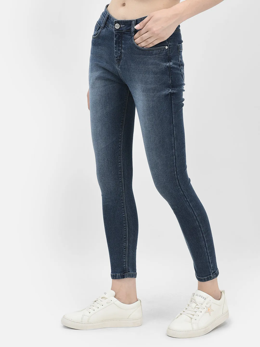 Blue Skinny Stretchable Jeans