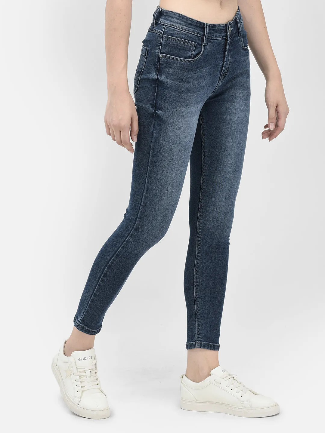 Blue Skinny Stretchable Jeans