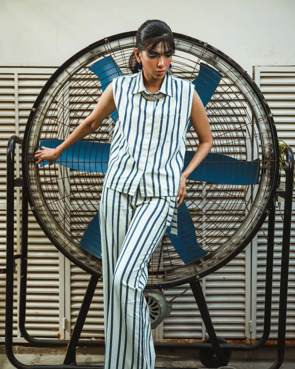 Blue Strings Pants