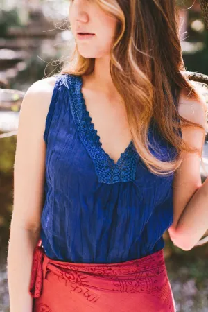 Blue Tantra Tank Top