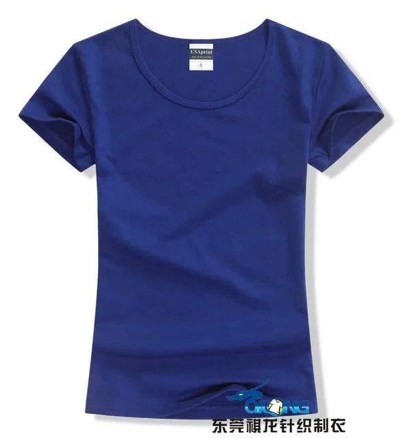 Brand New fashion women t-shirt brand tee tops Short Sleeve Cotton tops for women clothing solid O-neck t shirt ,Free shipping