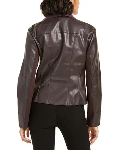 Buy Flyaway Faux-Leather Jacket For Women's