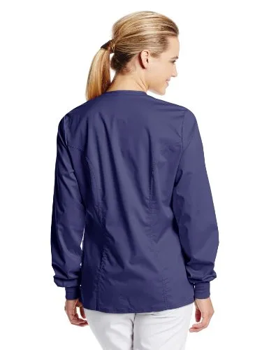 Cherokee 1330 Women's Luxe Snap-Front Warm-Up Jacket