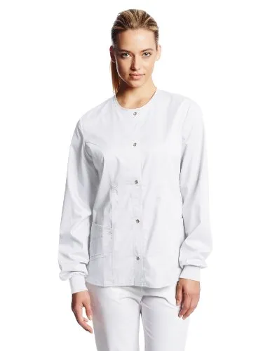 Cherokee 1330 Women's Luxe Snap-Front Warm-Up Jacket