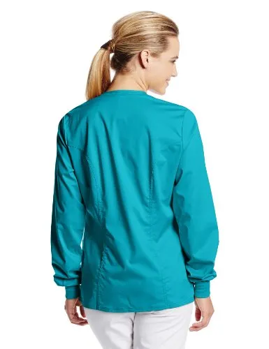 Cherokee 1330 Women's Luxe Snap-Front Warm-Up Jacket