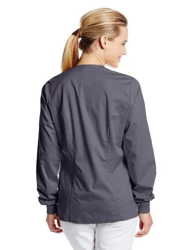 Cherokee 1330 Women's Luxe Snap-Front Warm-Up Jacket