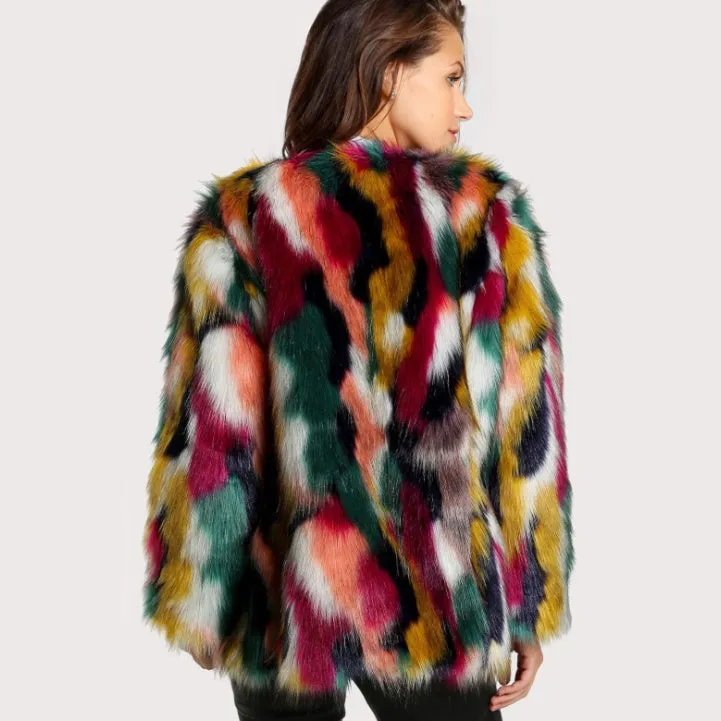Chic Winter Color Fur Coats for Elegant Styling