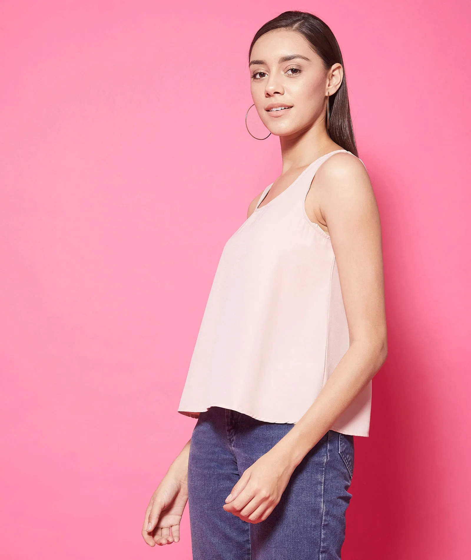 Chimpaaanzee Polyester Tank Tops - Pink