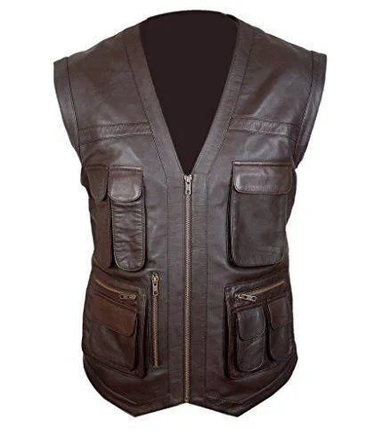 Chris Pratt Owen Jurassic World Leather Vest