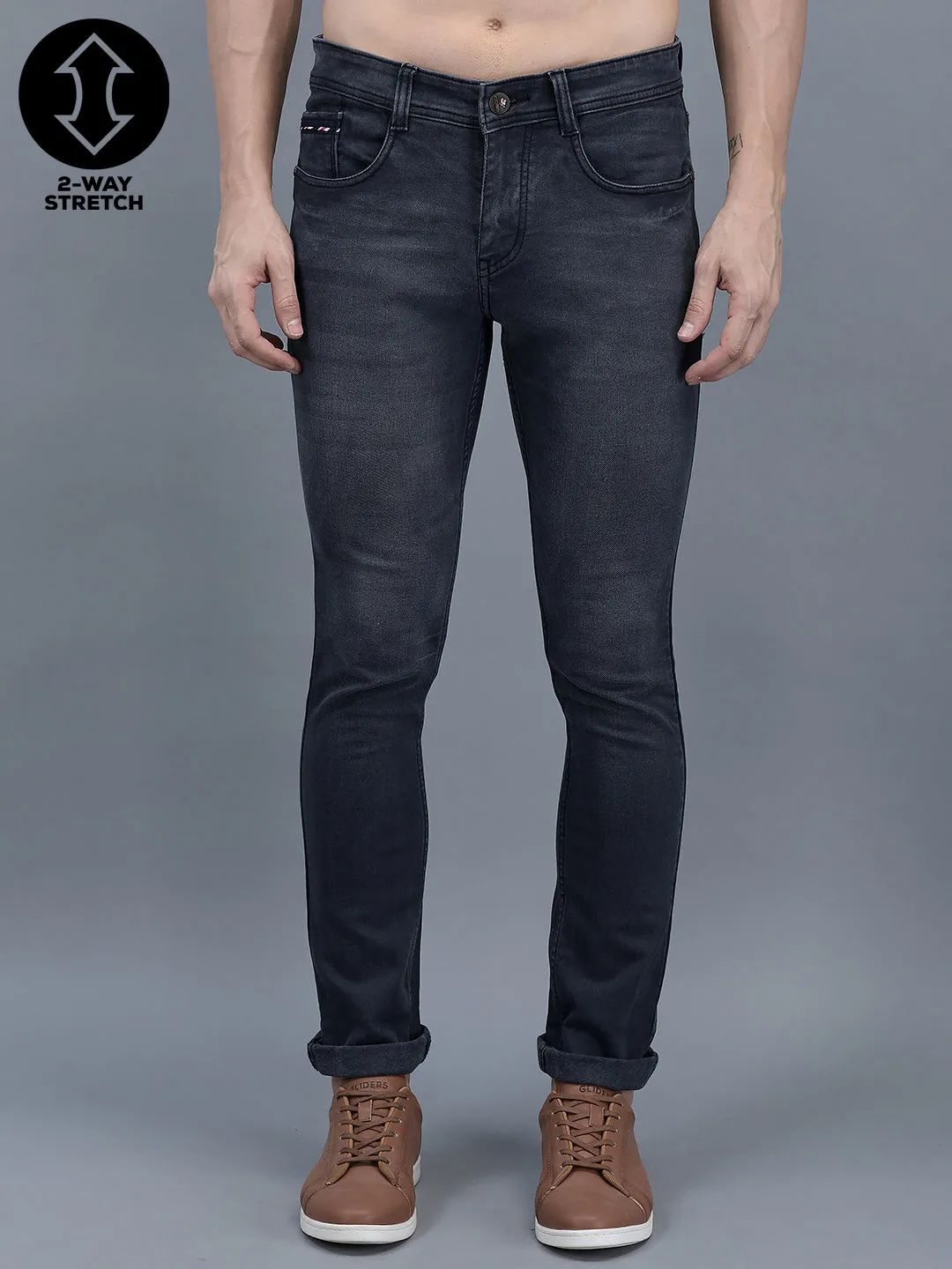 Cobb Dark Grey Ultra Fit Jeans