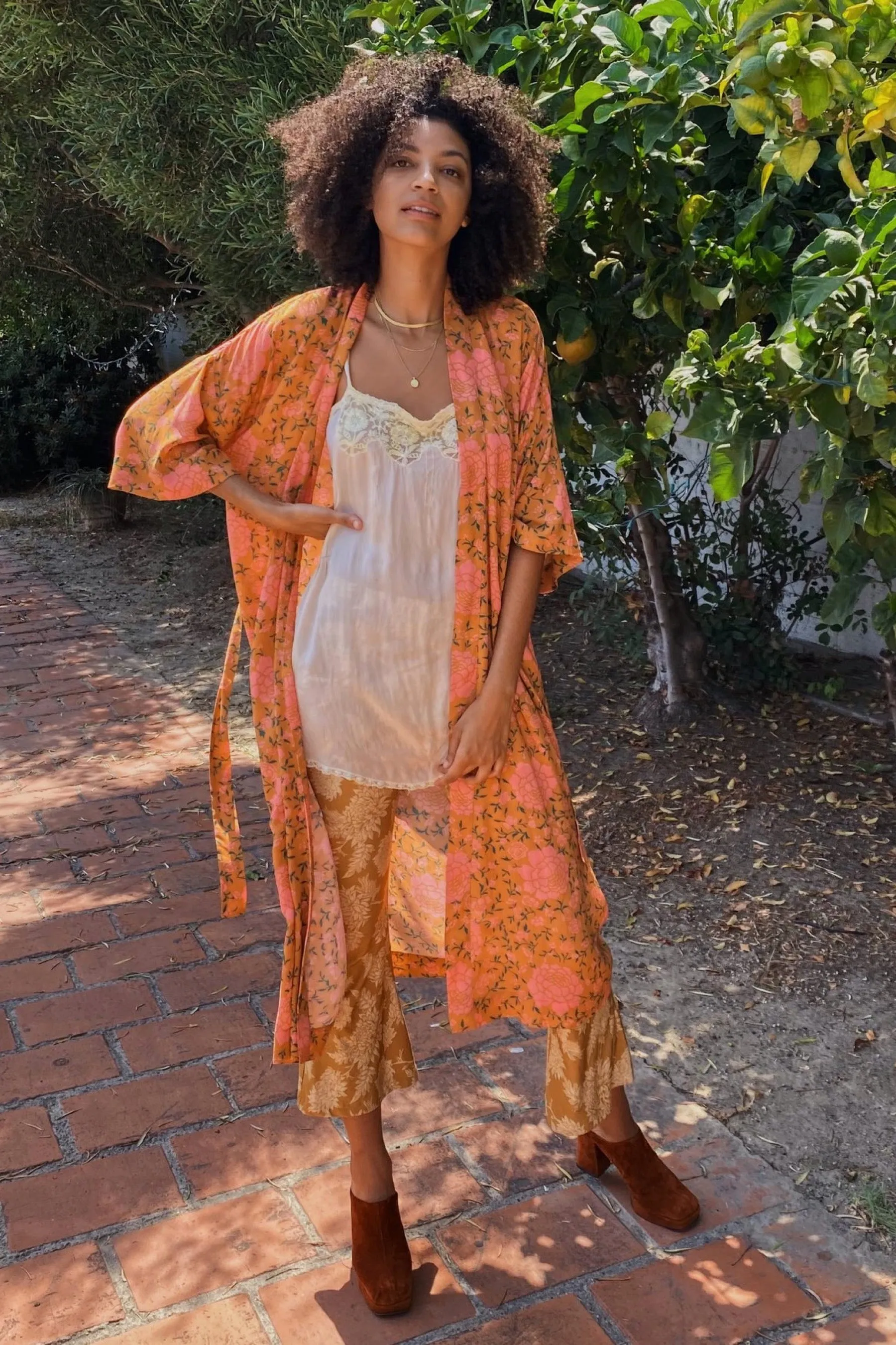 Copper Flamenco Jane Robe
