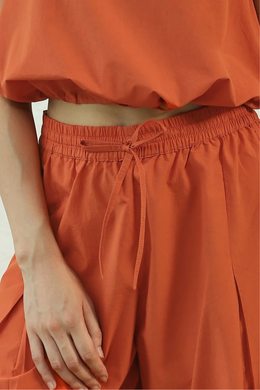 Crimson Pleated Pants