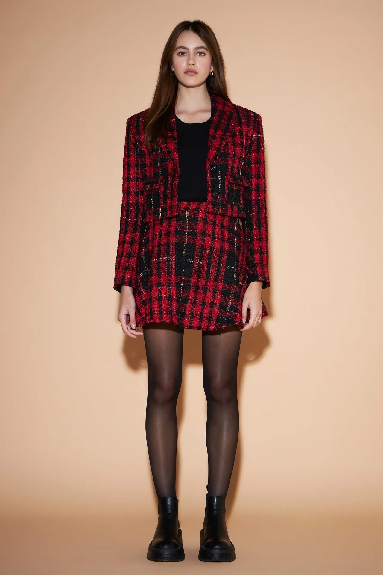 Cropped Tweed Jacket