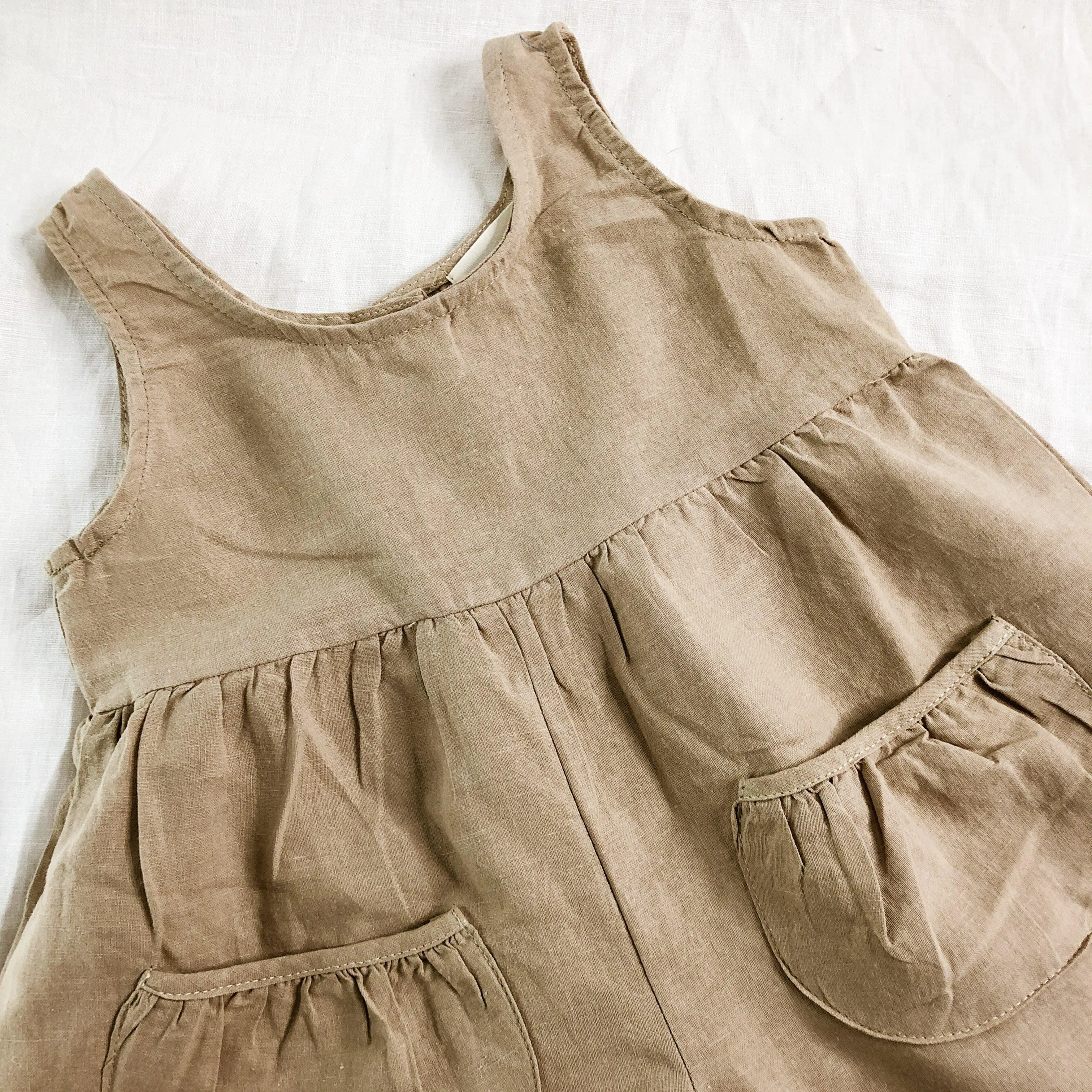 Culotte Style Jumpsuit - Linen/Cotton - Size 3-4, 4-5 & 5-6