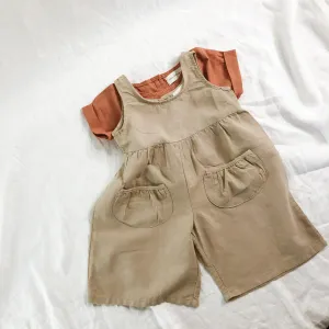 Culotte Style Jumpsuit - Linen/Cotton - Size 3-4, 4-5 & 5-6