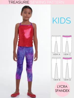 Dance Leggings Pattern - 2 Lengths (S505)