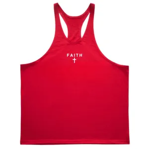 FAITH Cross Workout Stringer Tank Tops