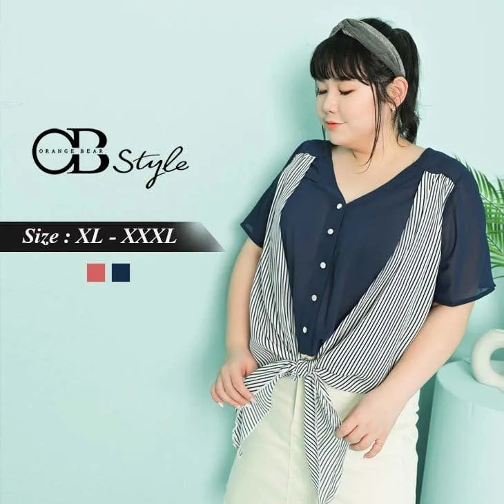 FAKE TWO PIECES CHIFFON TOPS