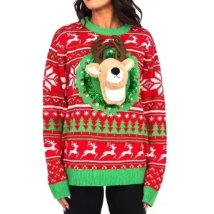 Funny Christmas Sweater Top for Couple