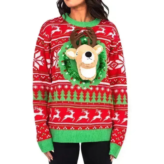Funny Christmas Sweater Top for Couple
