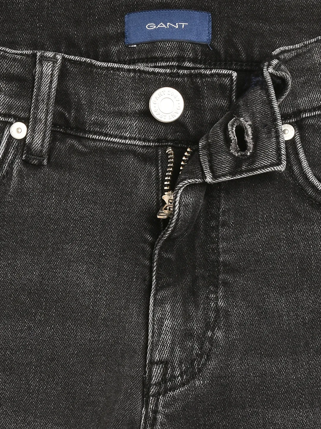 Gant Boys Black Mildly Distressed Jeans
