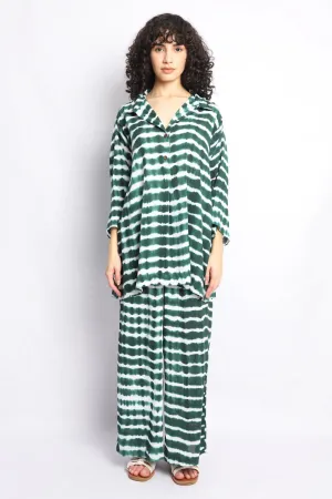 GREEN SHIBORI BREEZY CO-ORD SET