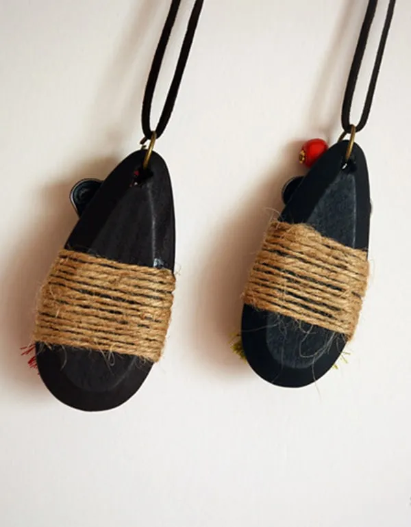 Handmade Wooden Elephant Long Necklace