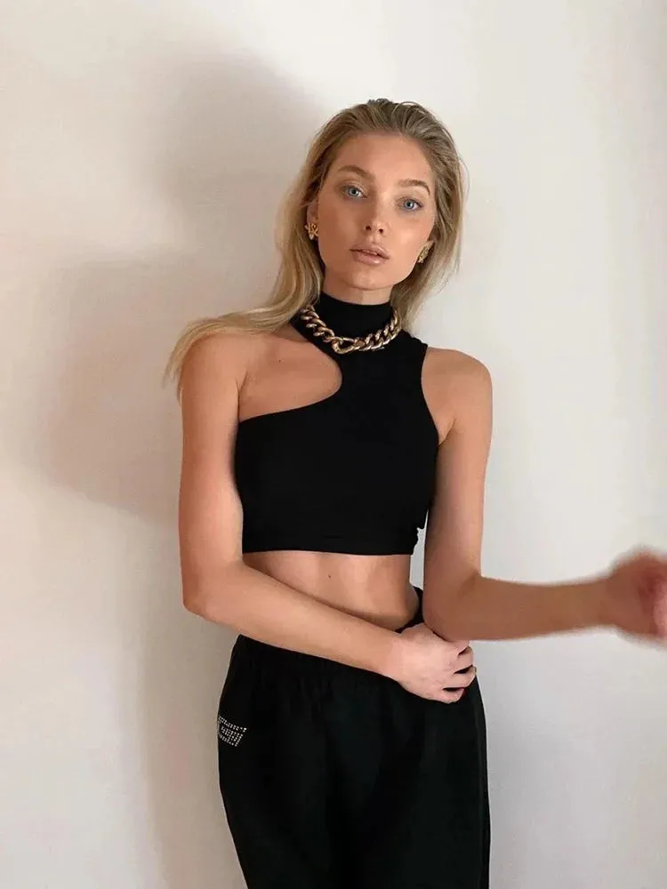 High Neck Crop Top for Women