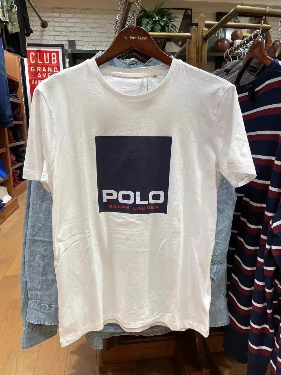 High-quality Luxury Brand Men's Printed Cotton T-shirt Spring/summer Casual Round Neck Short Sleeve Tee Women's Casual Top