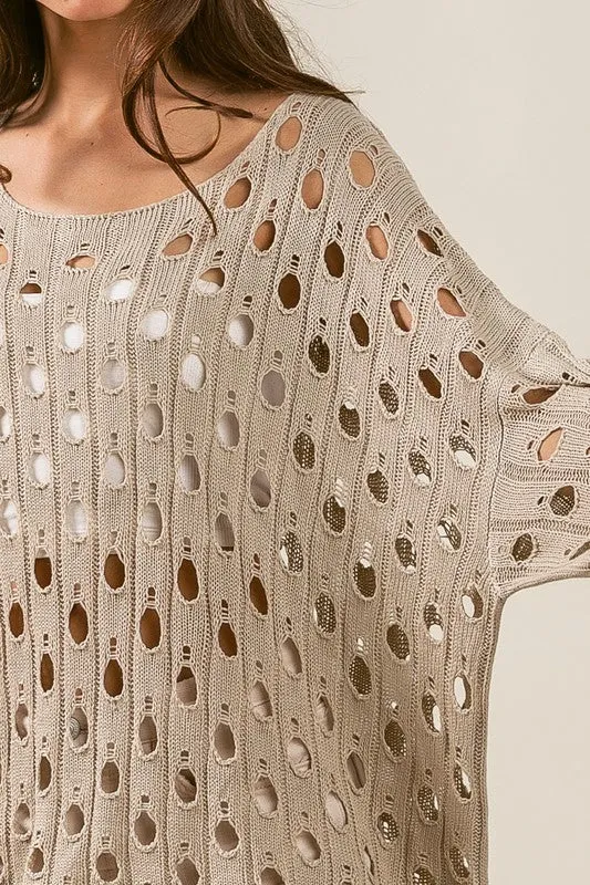 Hollow Out Knit Top